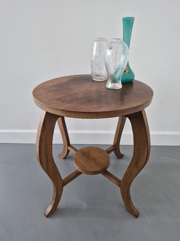 Mooi houten art deco tafeltje, bijzettafel, Ophalen