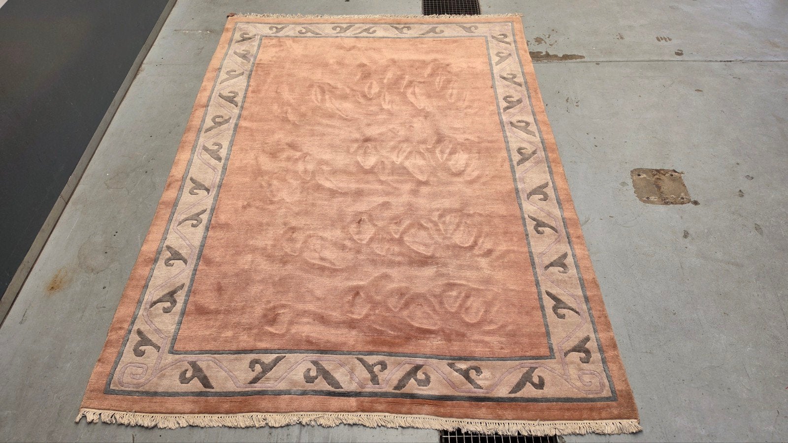 Handgeknoopt Oosters Wol Nepal Tapijt - Soft Pink 256x352cm