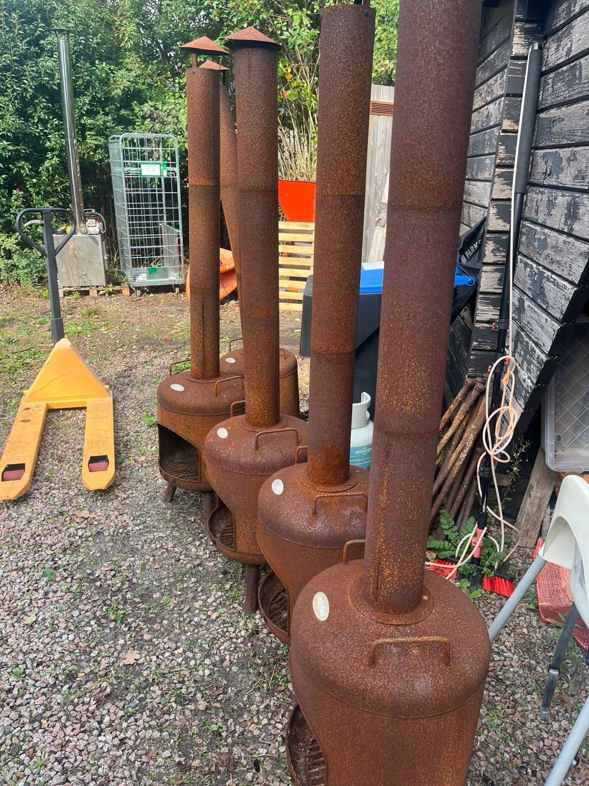 Lanterfant houtkachels, Tuin en Terras, Ophalen, Gebruikt, Vuurkorf