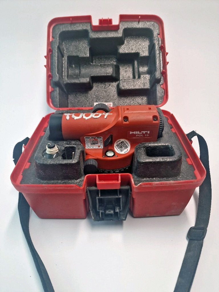 Hilti POL 15 optisch waterpastoestel uit 2019, Ophalen of Verzenden, Gebruikt
