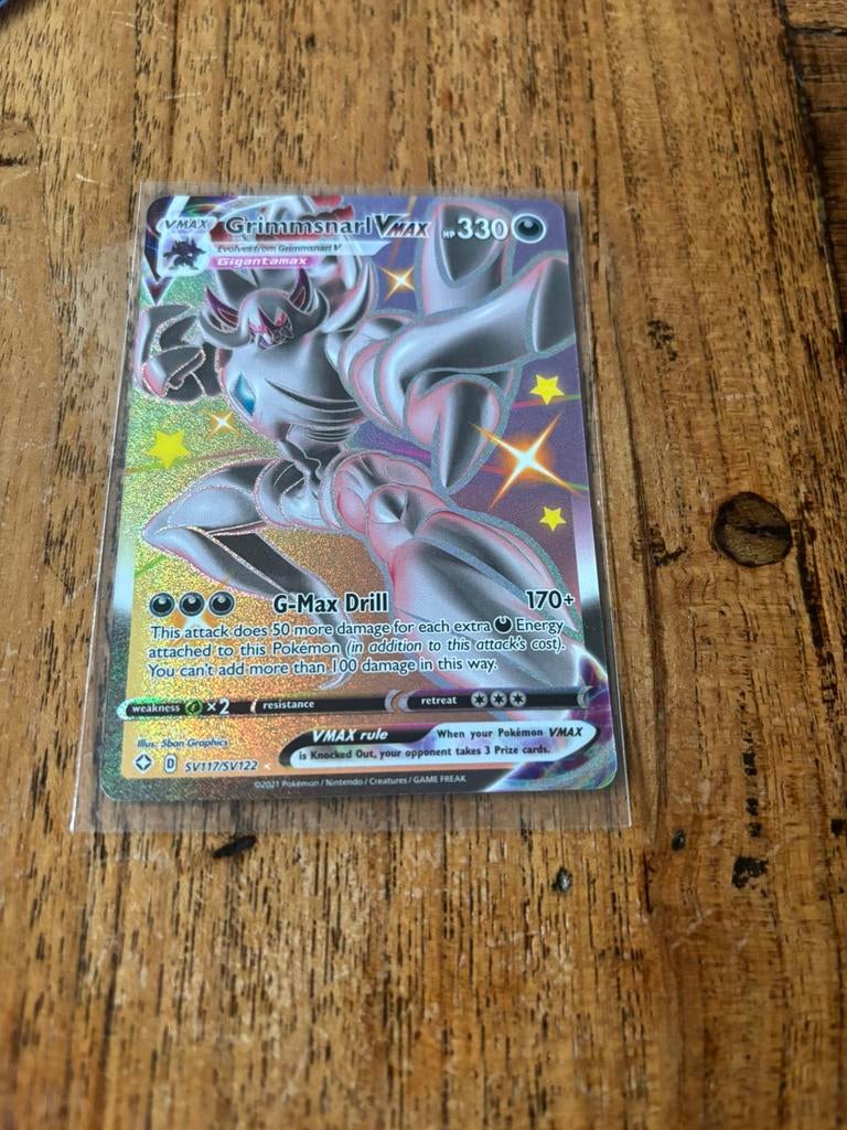 Grimmsnarl v max pokemon, Ophalen of Verzenden, Zo goed als nieuw