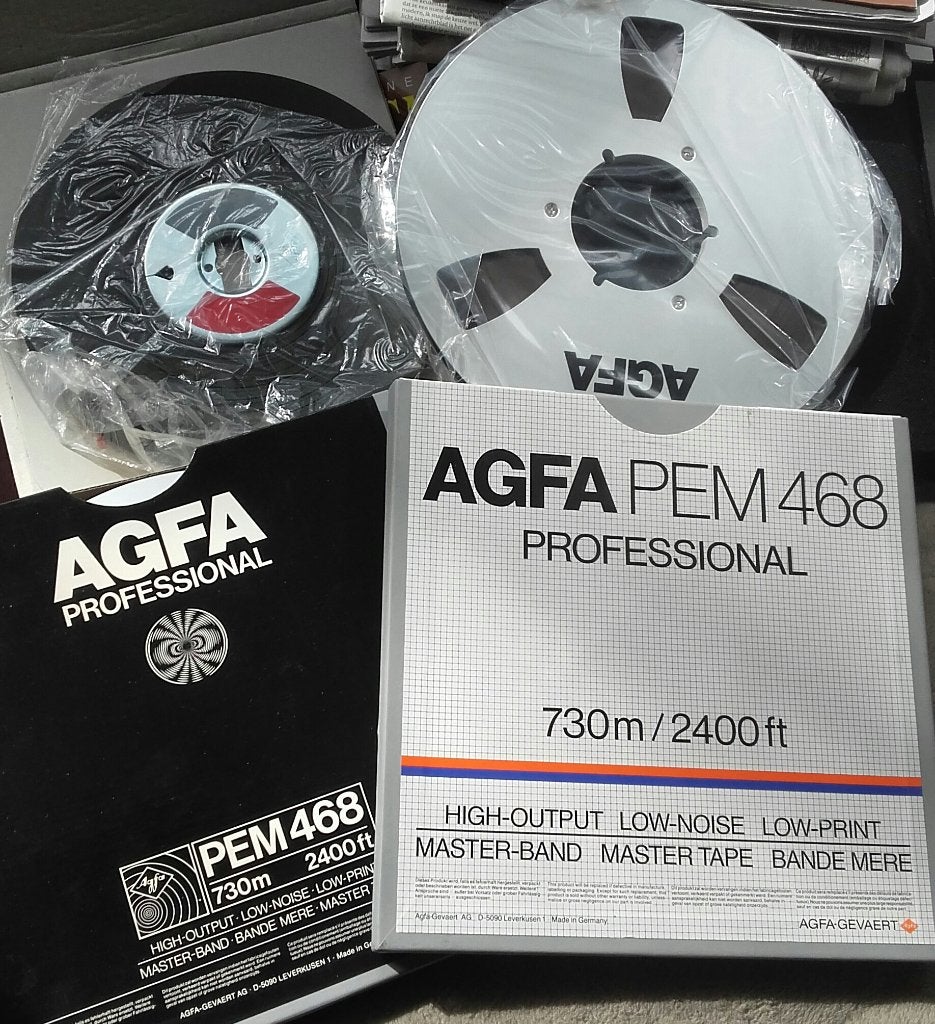 AGFA PEM 468 Mastertape 730m op NAB spoel + 1 AGFA pancake, Audio, Tv en Foto, Verzenden, Onderdeel