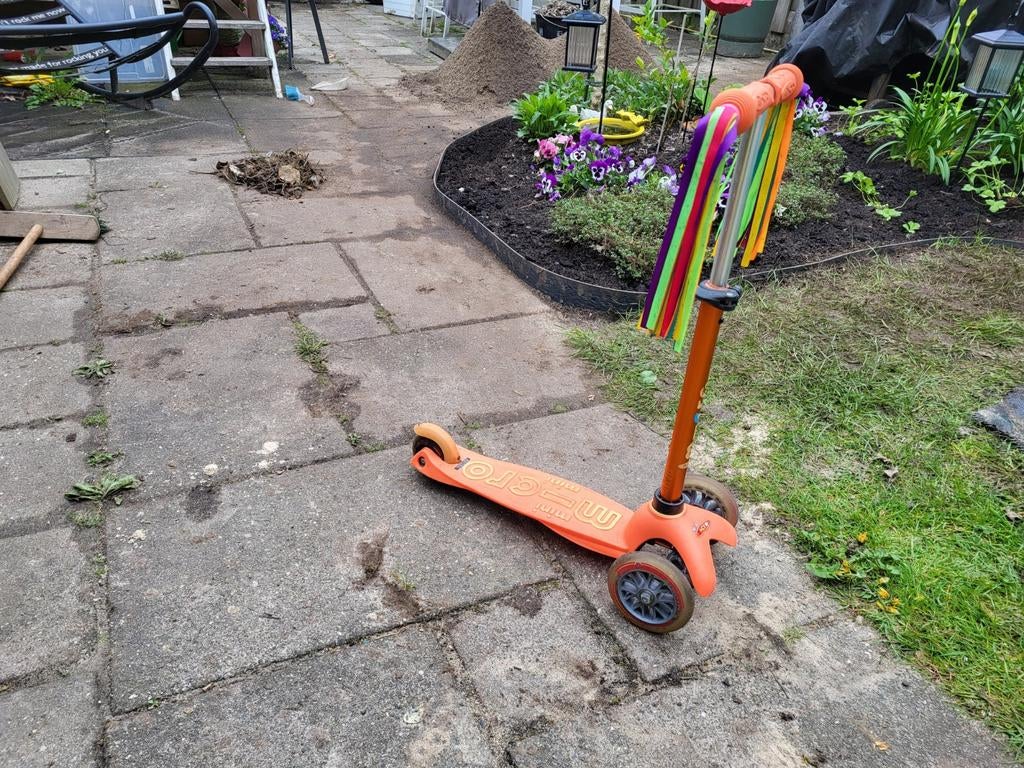 Micro Mini Step Oranje met Lintjes, Ophalen, Gebruikt, Gewone step, Micro