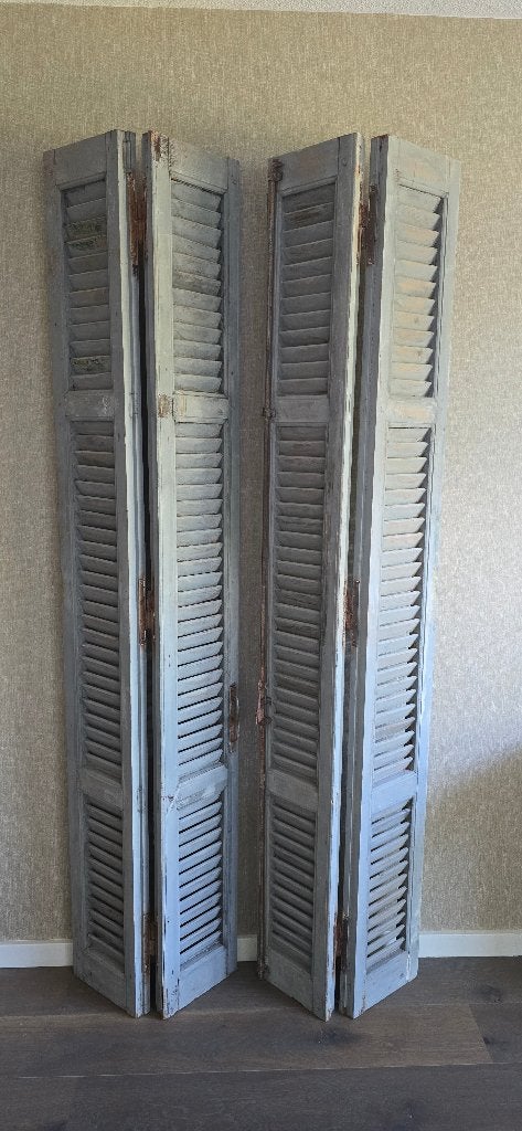 Franse Houten Luiken 210cm hoog, Antiek en Kunst, Curiosa en Brocante, Ophalen
