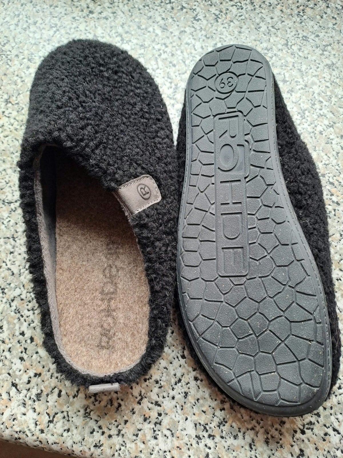 Rohde pantoffels maat 39 - Zo goed als nieuw, Kleding | Dames, Zwart, Rohde, Ophalen of Verzenden, Zo goed als nieuw