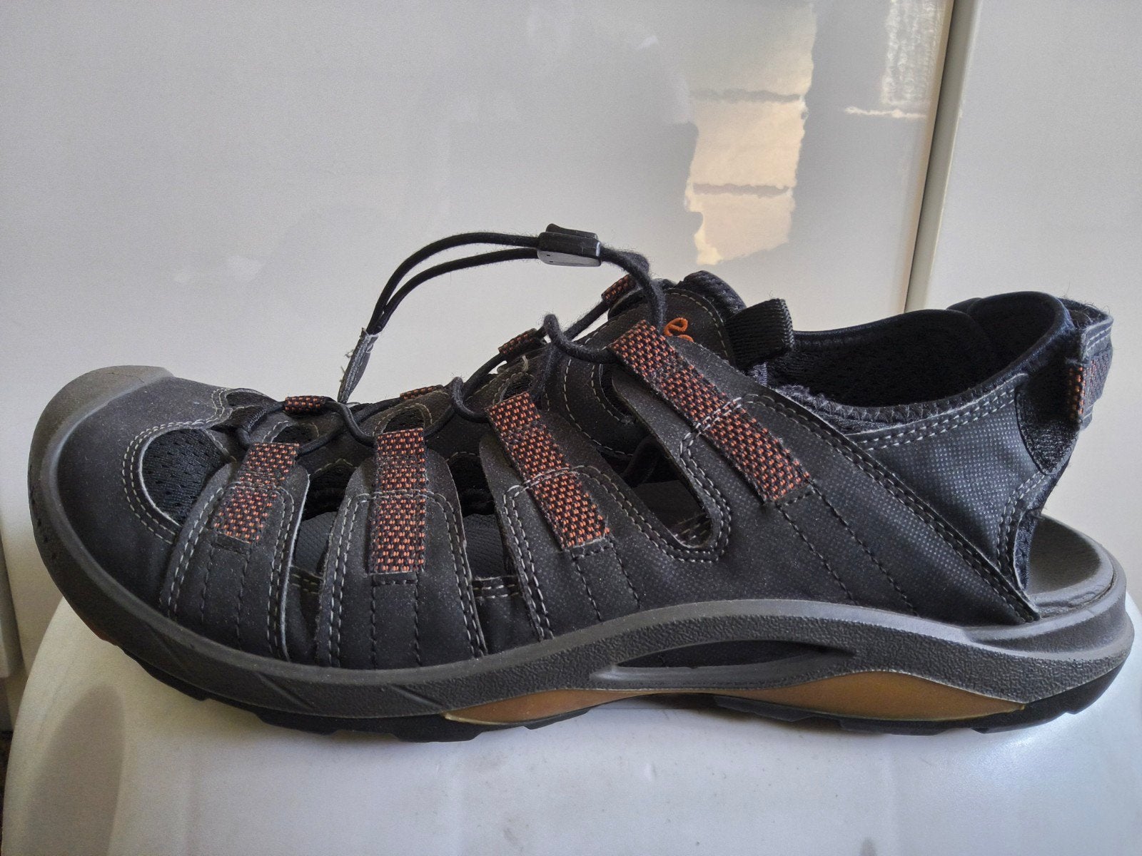 Ecco outdoor sandalen, zwart met oranje accenten, Sandalen, Ecco, Zwart, Ophalen of Verzenden