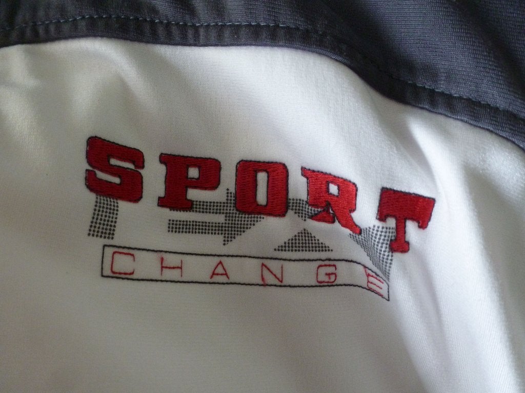 ADIDAS hoodie vest wit rood grijs L -GRATIS zend, Maat 52/54 (L), Verzenden, Wit, Zo goed als nieuw