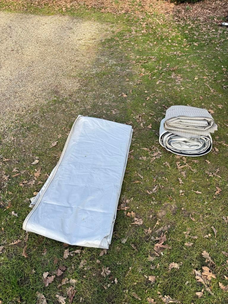 Luifel met stokken voor caravan of camper, Caravans en Kamperen, Ophalen of Verzenden, Gebruikt