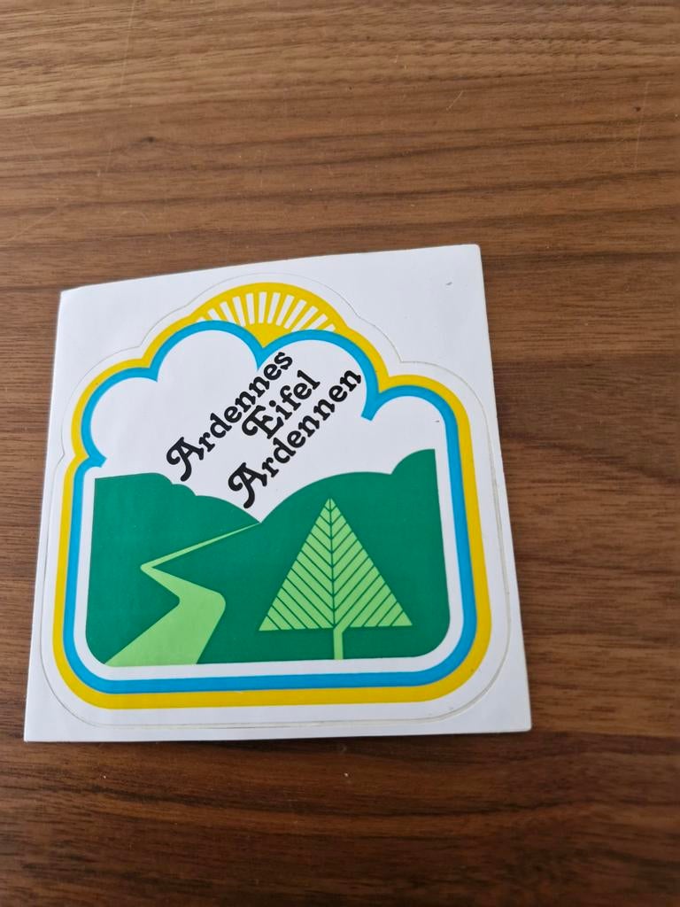 7059 Vintage Ardennen Eifel Sticker -Ardennen Eifel Ardennen, Ophalen of Verzenden, Zo goed als nieuw, Overige typen