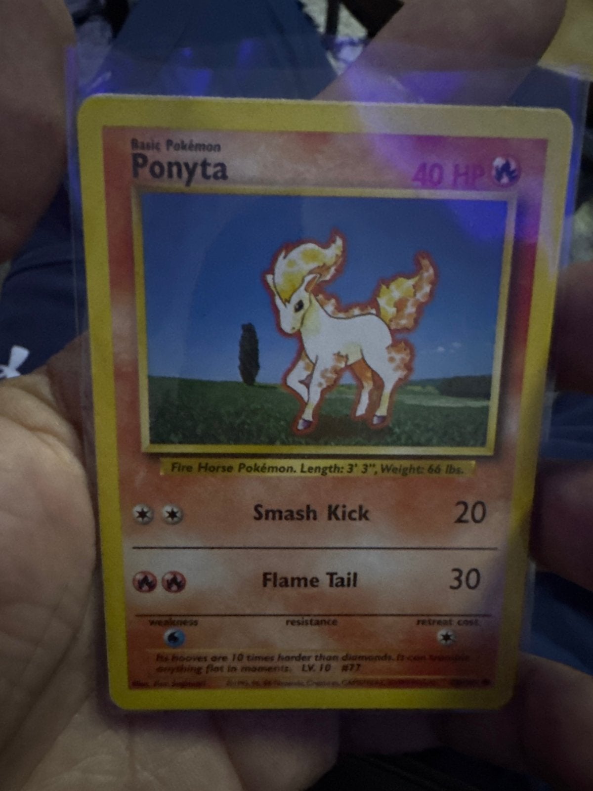 Ponyta Pokémon Kaart - Basic Pokémon 40 HP, Hobby en Vrije tijd, Verzamelkaartspellen | Pokémon, Ophalen of Verzenden, Gebruikt