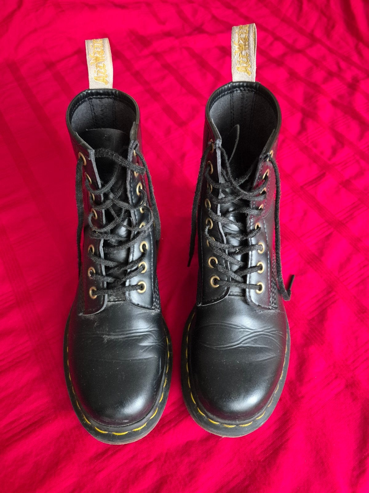 Dr Martens VEGAN 1460 BLACK FELIX RUB OFF - Zwart, Kleding | Dames, Schoenen, Zwart, Lage of Enkellaarzen, Ophalen of Verzenden