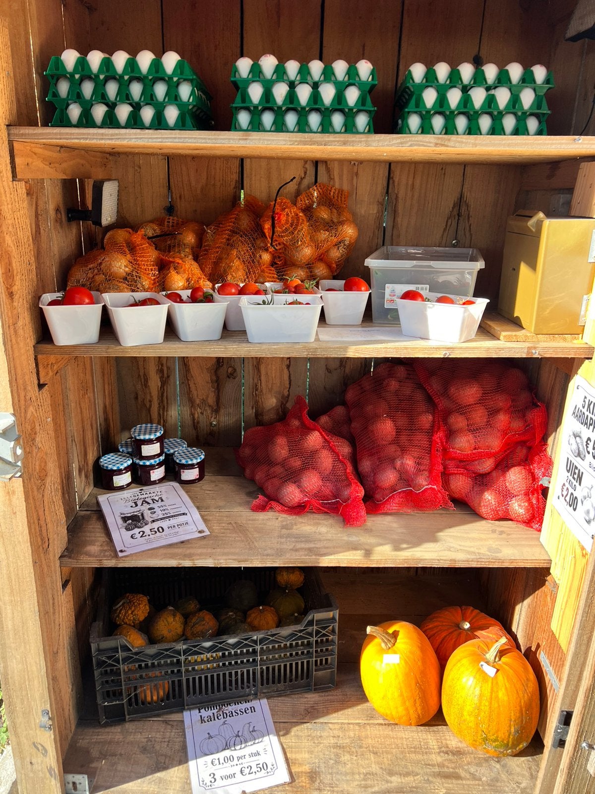 Bildtstar  5kg voor € 5,00.  10 eieren € 2,20, Ophalen