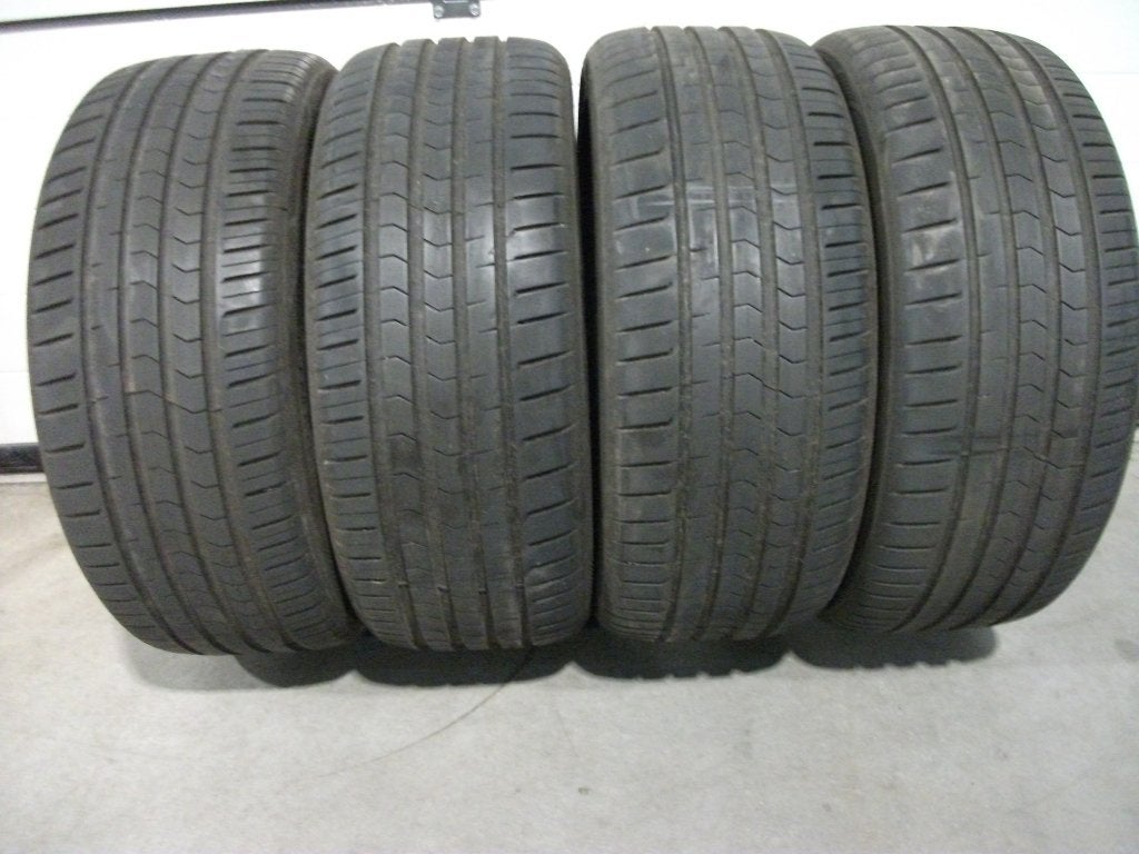 4 x 225/45 18" vredestein ultrac satin zomerbanden, Ophalen, 18 inch, Gebruikt, Banden en Velgen