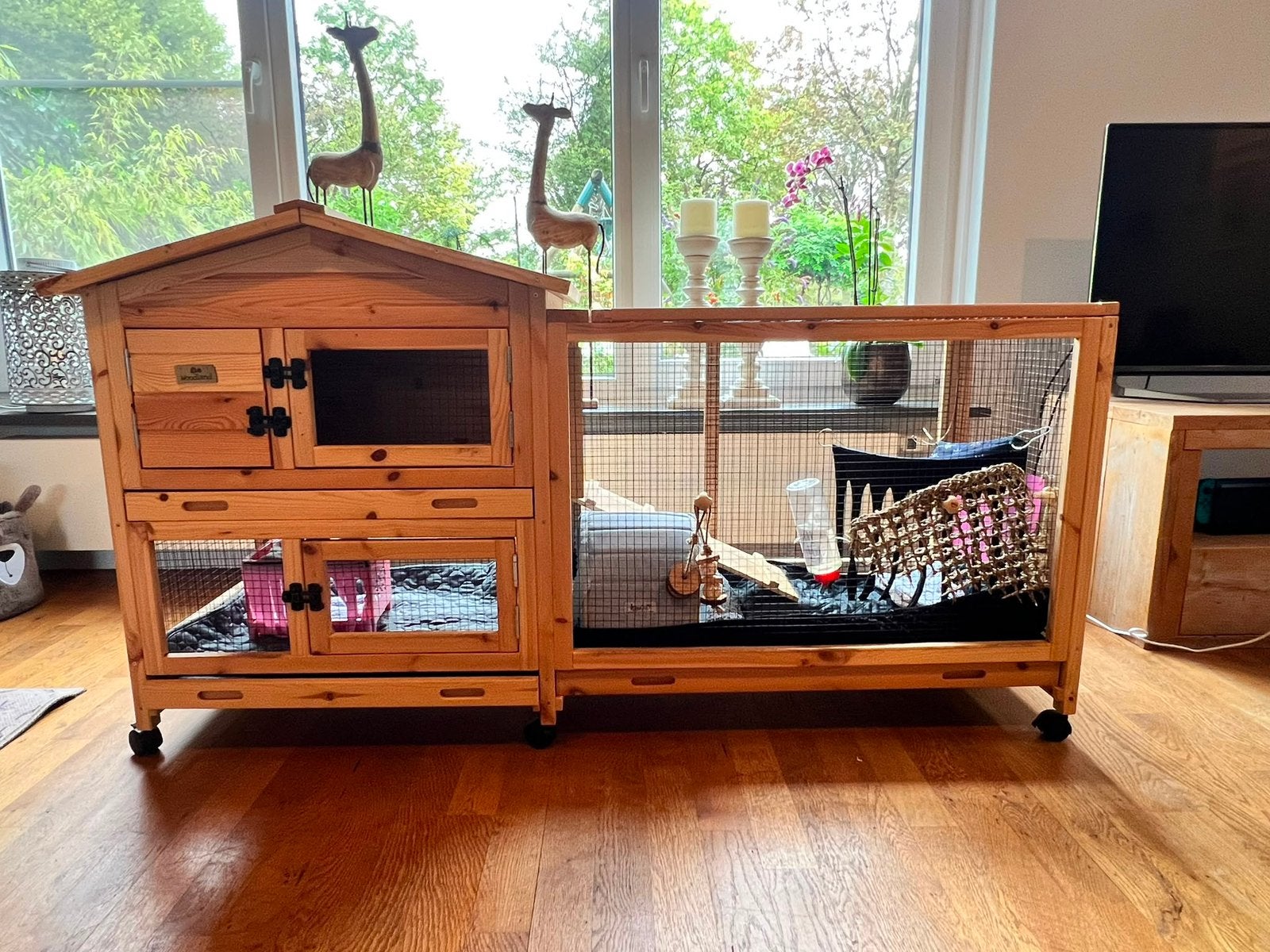 Hok cavia of konijn, Dieren en Toebehoren, 110 cm of meer, Zo goed als nieuw, Konijn, Hok