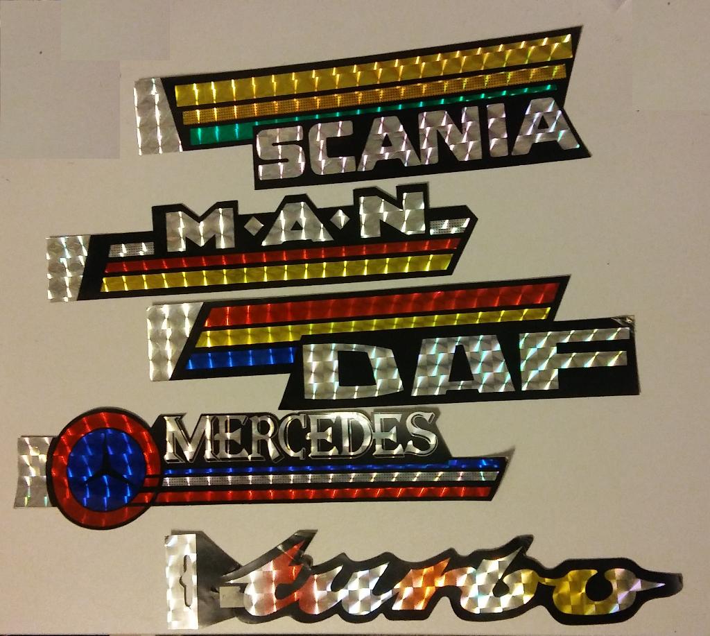 Scania MAN DAF Mercedes vintage vrachtwagen stickers auto, Ophalen of Verzenden, Zo goed als nieuw, Overige typen