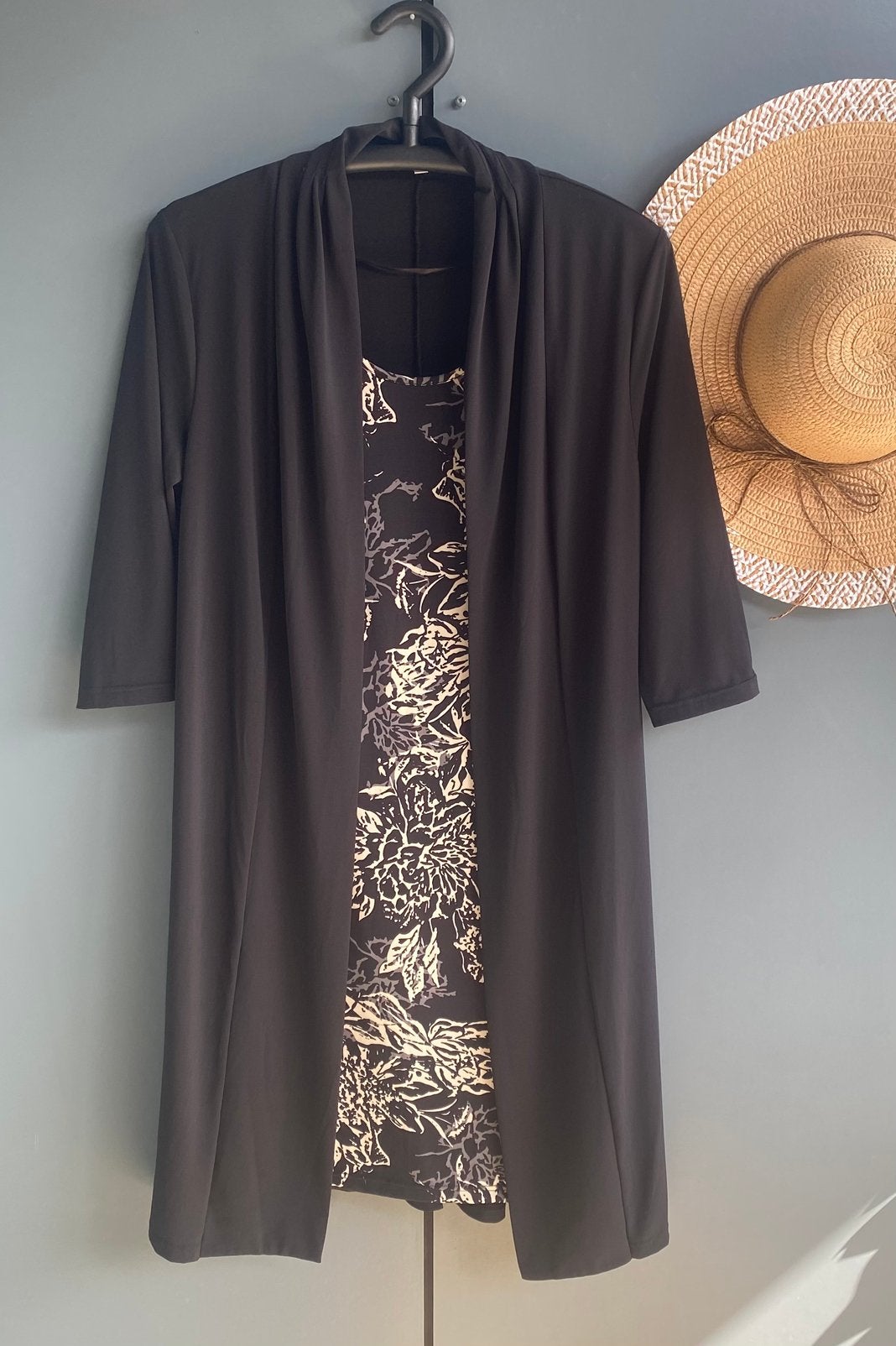 Jurk en vestje in één van CHARLES VÖGELE..mt:44, Kleding | Dames, B, Verzenden, Zwart, Maat 42/44 (L)
