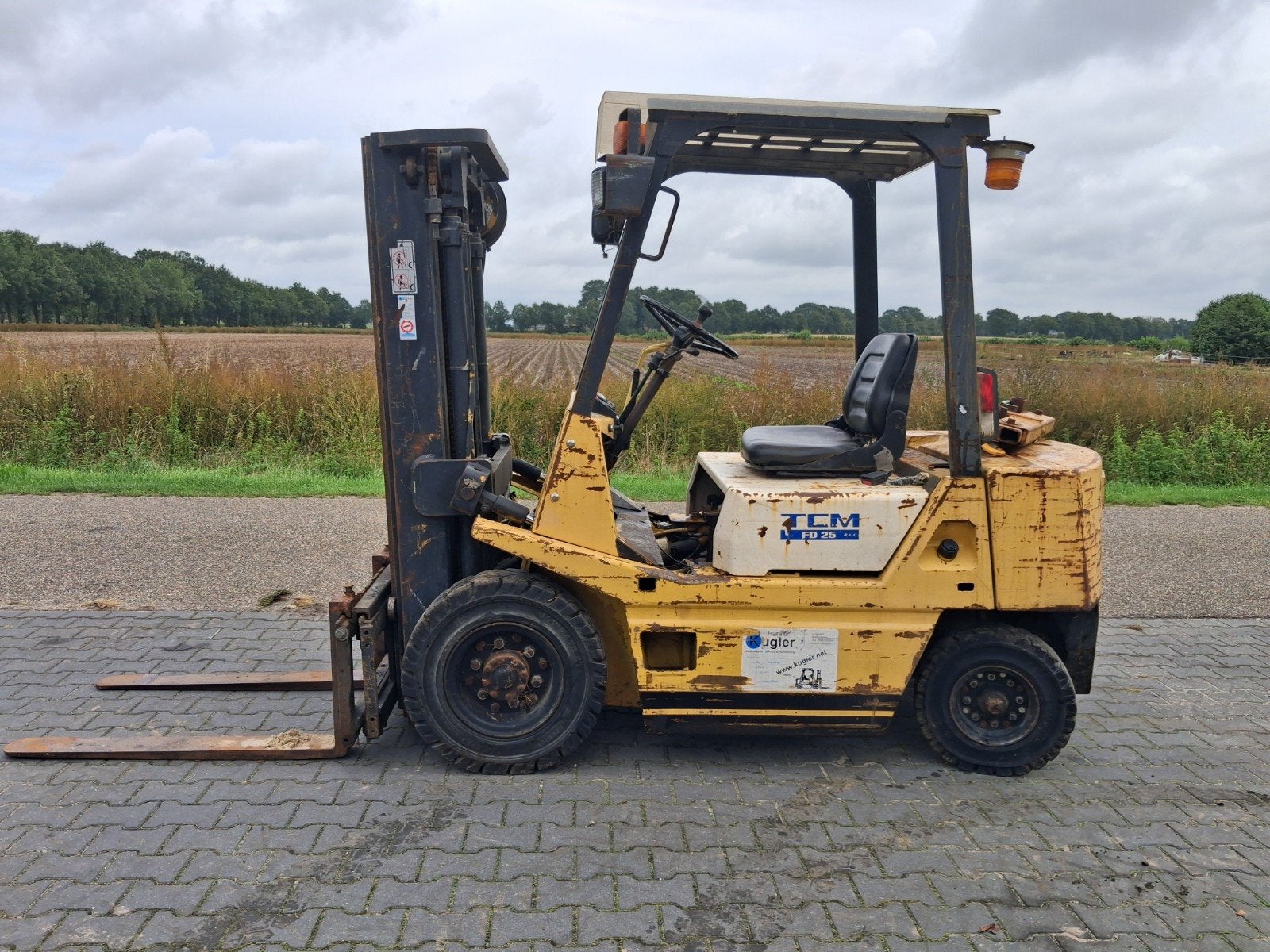 TCM FD 25 Diesel Heftruck, Ophalen, Gebruikt