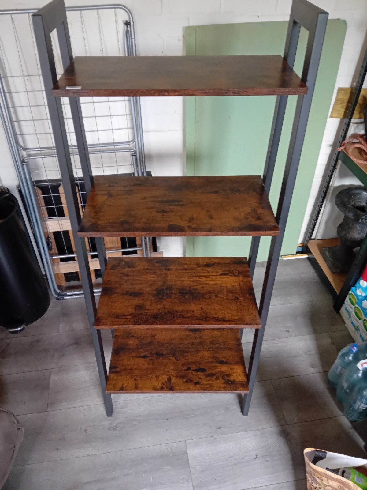 Modern Boekenrek /Wandrek met 4 Planken - Industrieel Design, Met plank(en), Minder dan 50 cm, Gebruikt, Industrieel, Modern