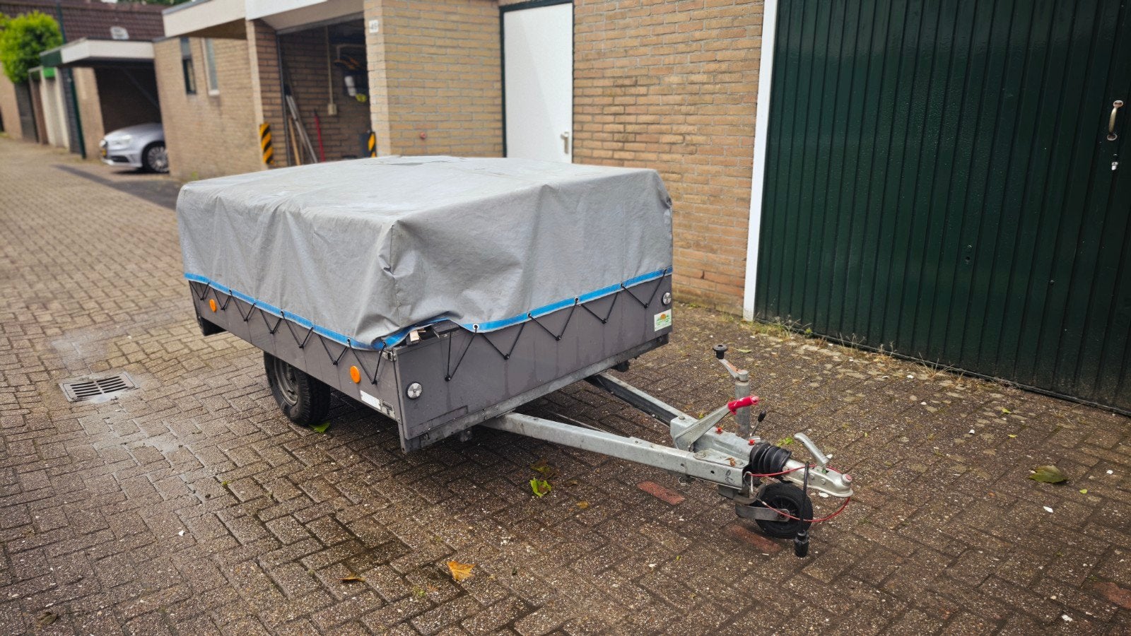 Compacte aanhanger met afdekzeil, Auto diversen, Ophalen, Gebruikt