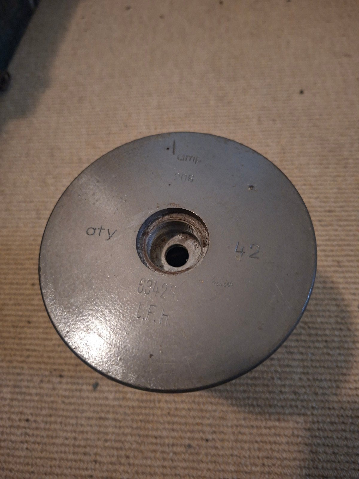 10,5cm LFH 18 huls wo2 duits, Ophalen of Verzenden, Duitsland, Hulzen of Bodemvondsten