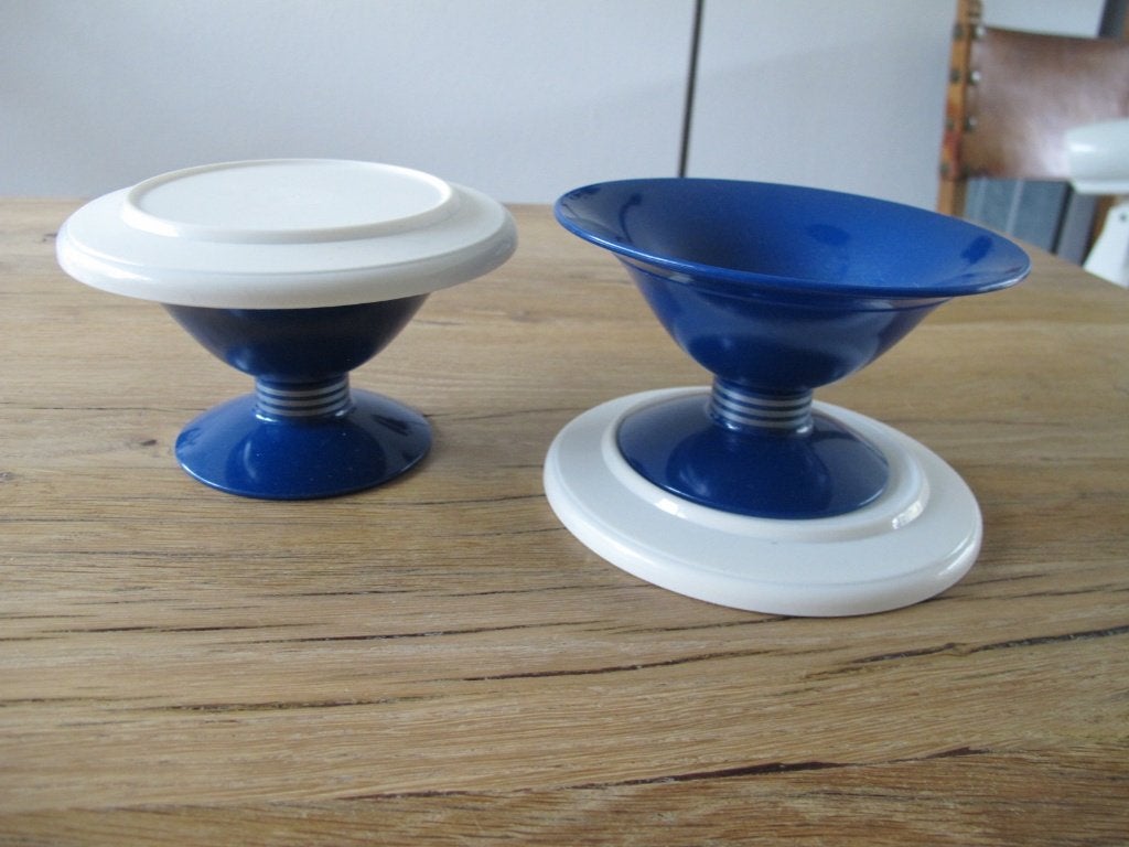 dessert bekers, ijscoupes, cocktail bekers, klein, Blauw, Lekvrij, Beker of Kan, Ophalen of Verzenden