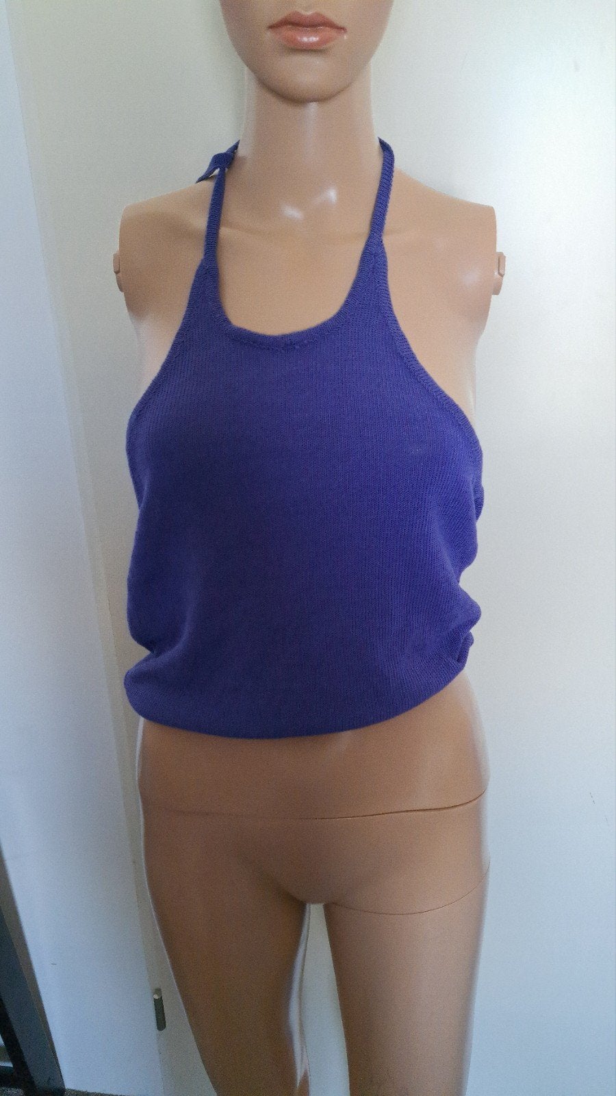 Zomerse paarse haltertop van Zara Knit, maat S, Paars, Ophalen of Verzenden, Zo goed als nieuw, Zara Knit