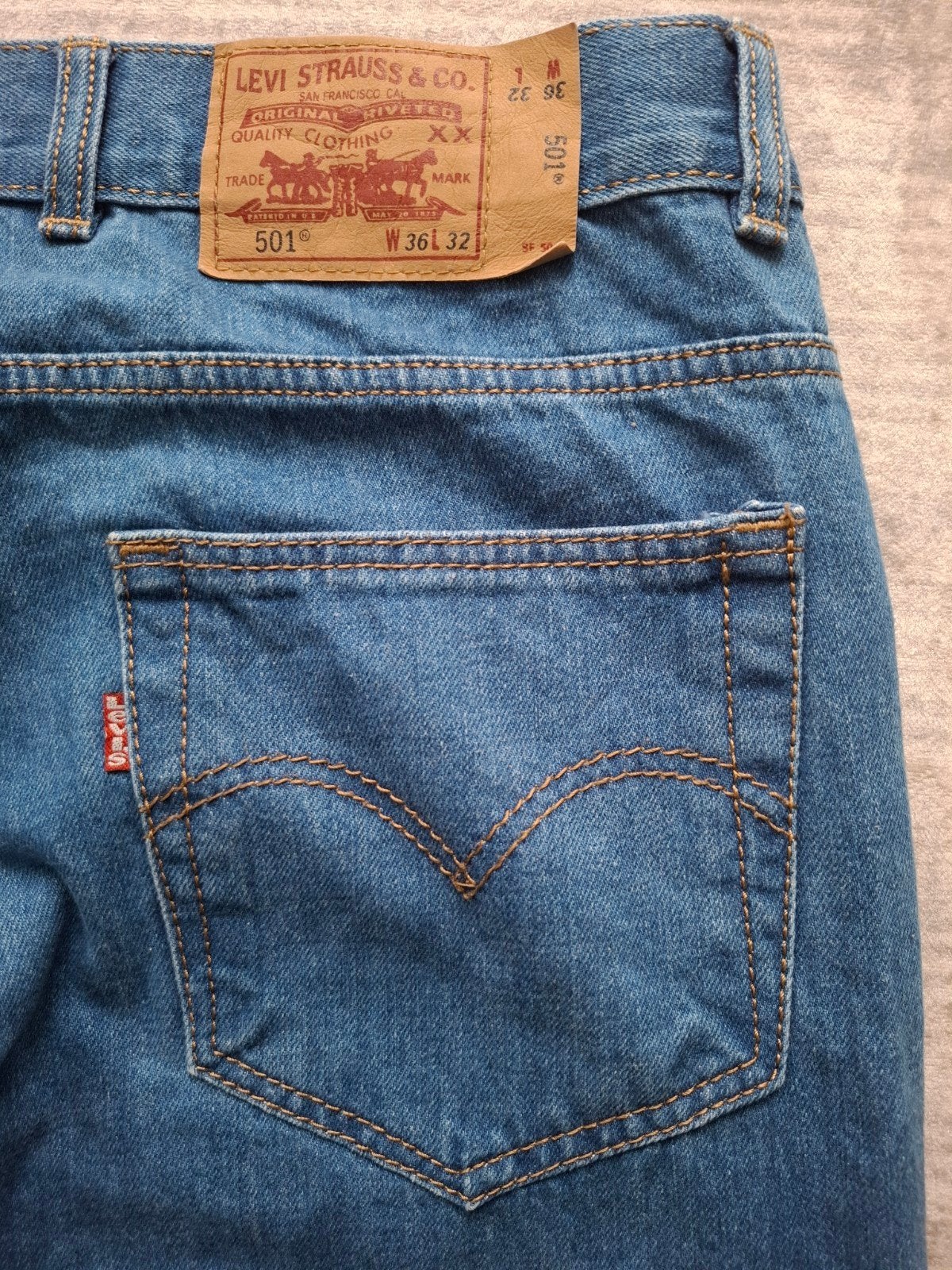 Levi’s 501 Jeans W36 L32, W36 - W38 (confectie 52/54), Blauw, Ophalen of Verzenden, Zo goed als nieuw