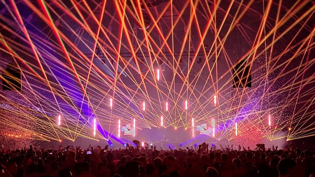 6W compact rgb lasers FB4, Ophalen of Verzenden, Zo goed als nieuw, Laser