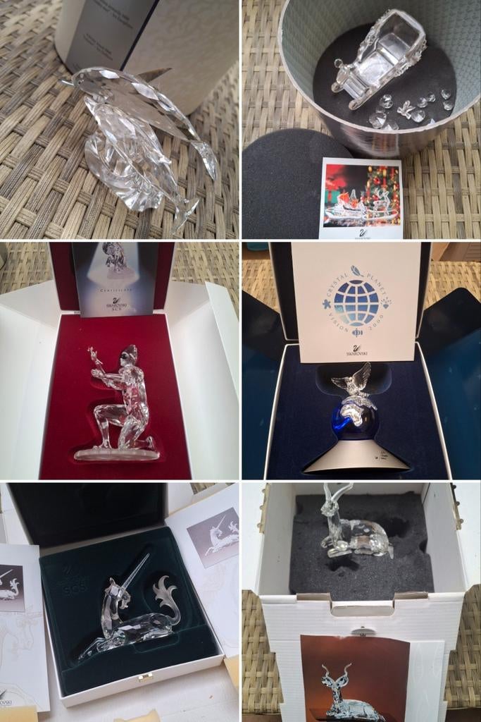 Mega verzameling Swarovski. Per geheel (102 stuks) of stuk, Ophalen, Gebruikt, Figuurtje
