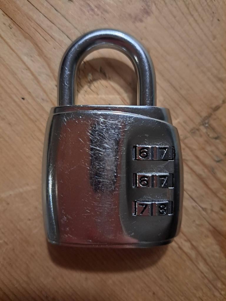 Cijferslot hangslot met code slot, Ophalen of Verzenden, Gebruikt, Slot