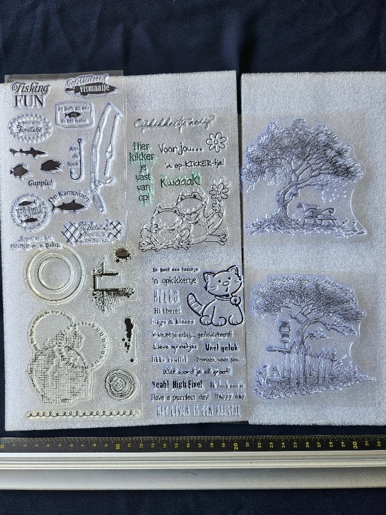 Stempels clearstamps set 402, Ophalen of Verzenden, Zo goed als nieuw, Overige thema's, Pons of Mal