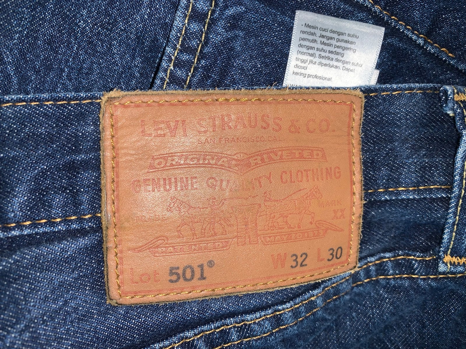 Levi's 501 Jeans - W32 L30 - Zo goed als nieuw, Ophalen of Verzenden, Zo goed als nieuw, Blauw, W32 (confectie 46) of kleiner