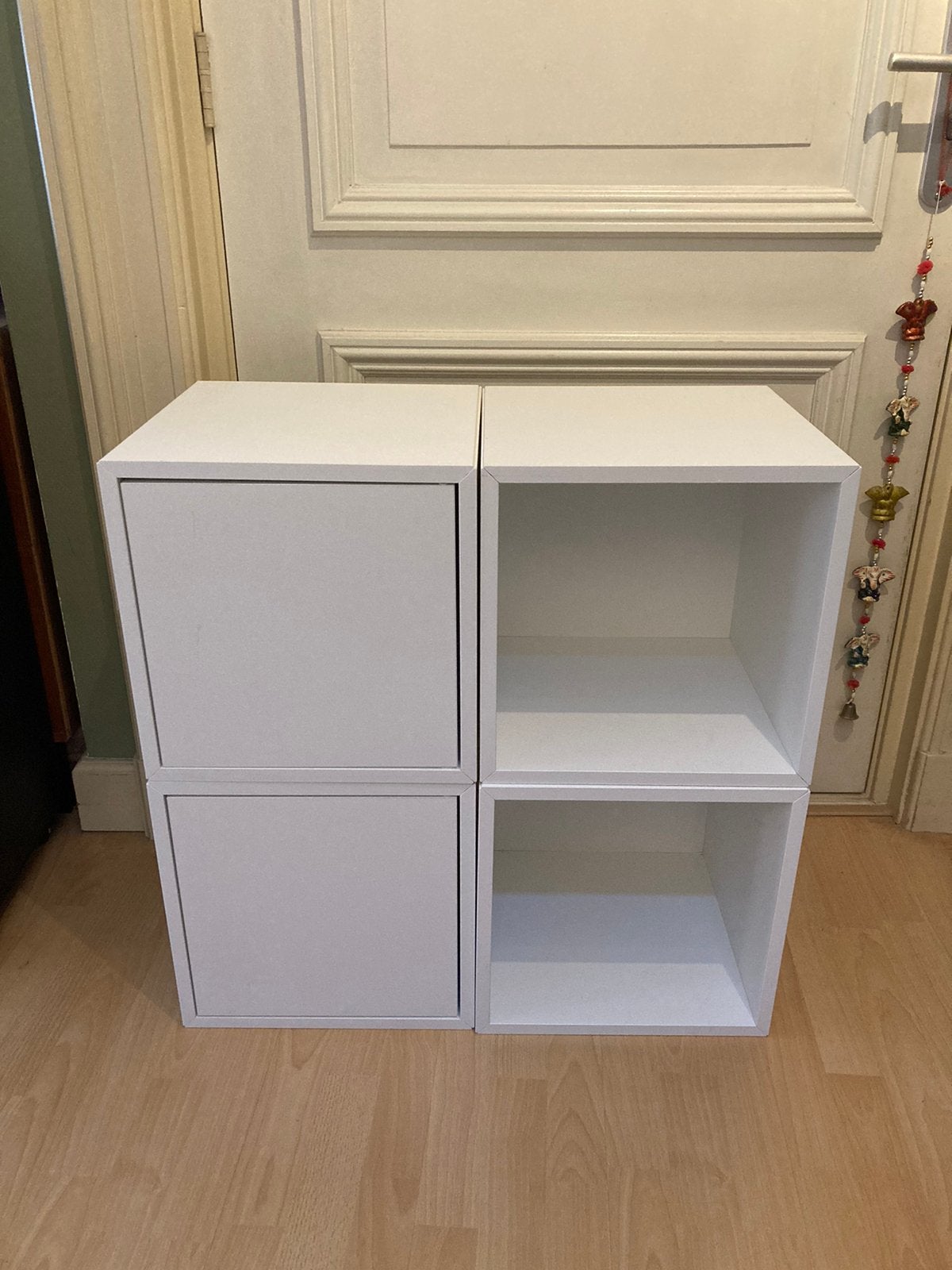 IKEA square shelves EKET 4 units, Ophalen, Gebruikt