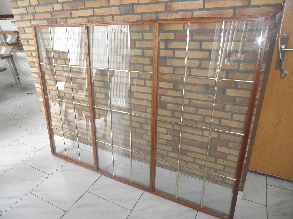 glas in koper, Doe-het-zelf en Verbouw, Glas en Ramen, Ophalen, Gevelraam of Ruit, Gebruikt, Glas in lood