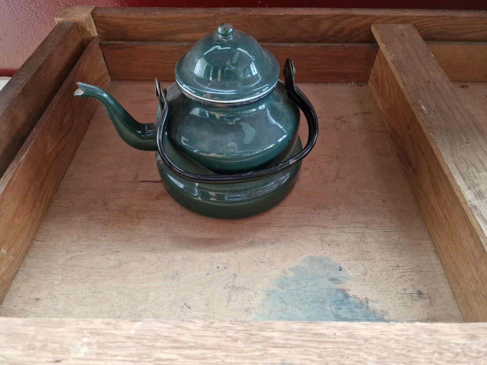 Ketel: emaille 3liter waterketel, gaaf, Ophalen of Verzenden
