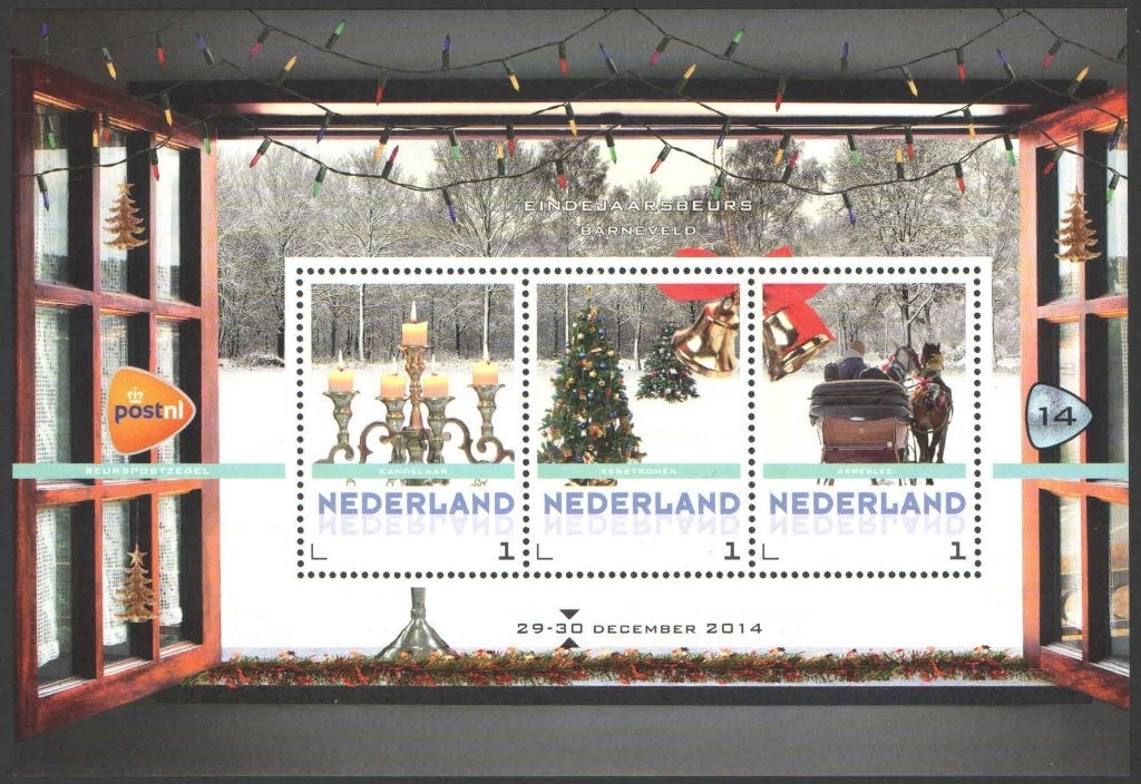 Postzegels Eindejaarsbeurs Barneveld 2014 (14), Ophalen of Verzenden, Na 1940, Postfris