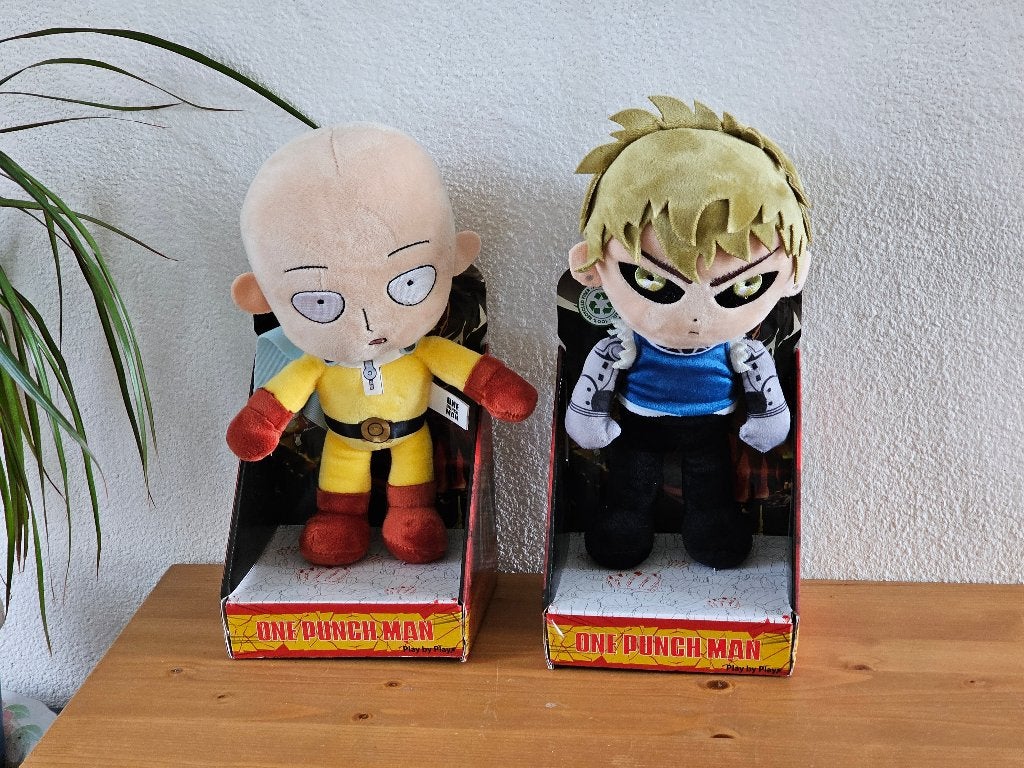 One Punch Man: Saitama + Genos 27 Cm Pluche - nieuw, Ophalen of Verzenden, Nieuw