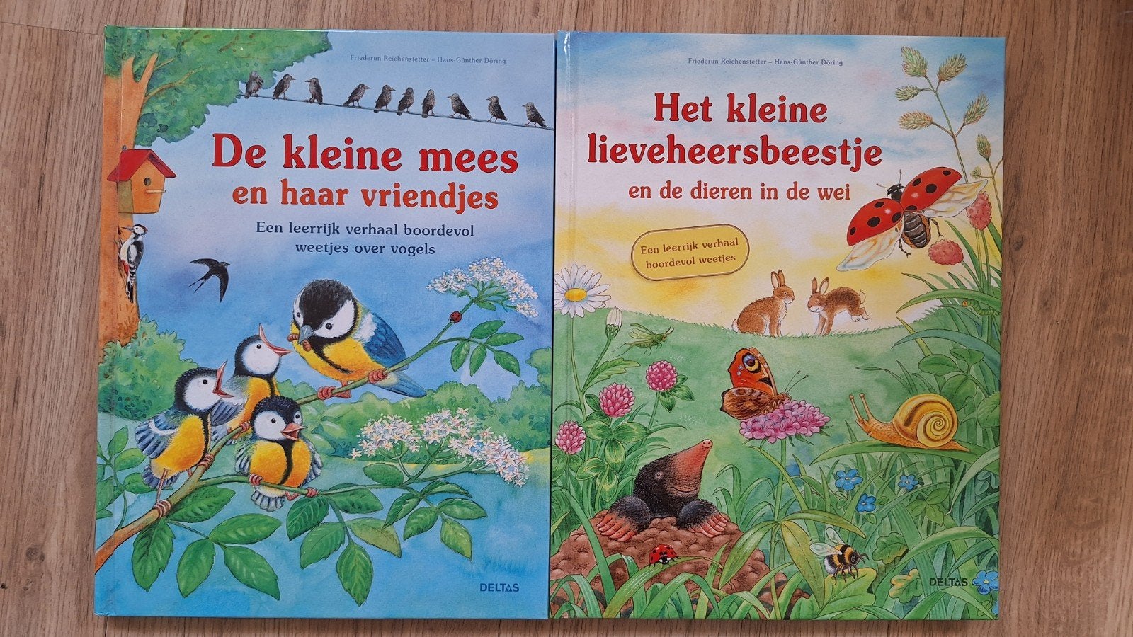 2x kinderboeken: De kleine mees & Het lieveheersbeestj, Jongen of Meisje, Ophalen of Verzenden, Zo goed als nieuw, Voorleesboek