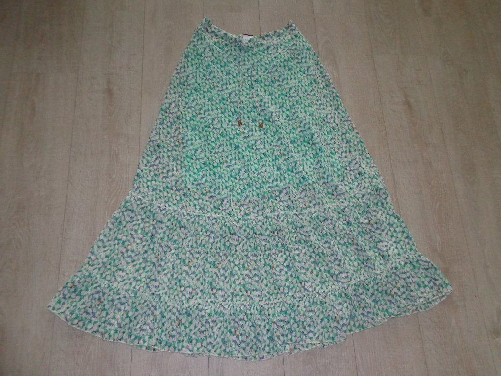 groene maxi rok van Gold & Silver, maat 1/S/M, Kleding | Dames, Ophalen of Verzenden, Zo goed als nieuw, Maat 36 (S), Onder de knie
