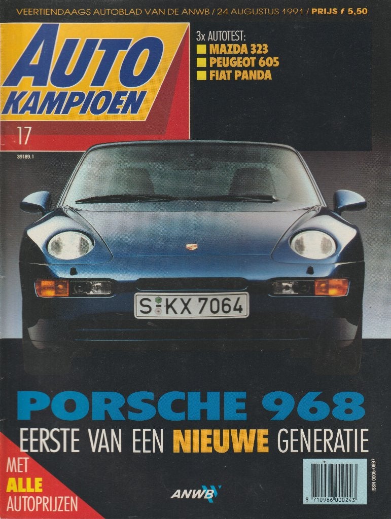 Porsche 968 in Autokampioen 1991, Gelezen, Ophalen of Verzenden, Autokampioen, Porsche