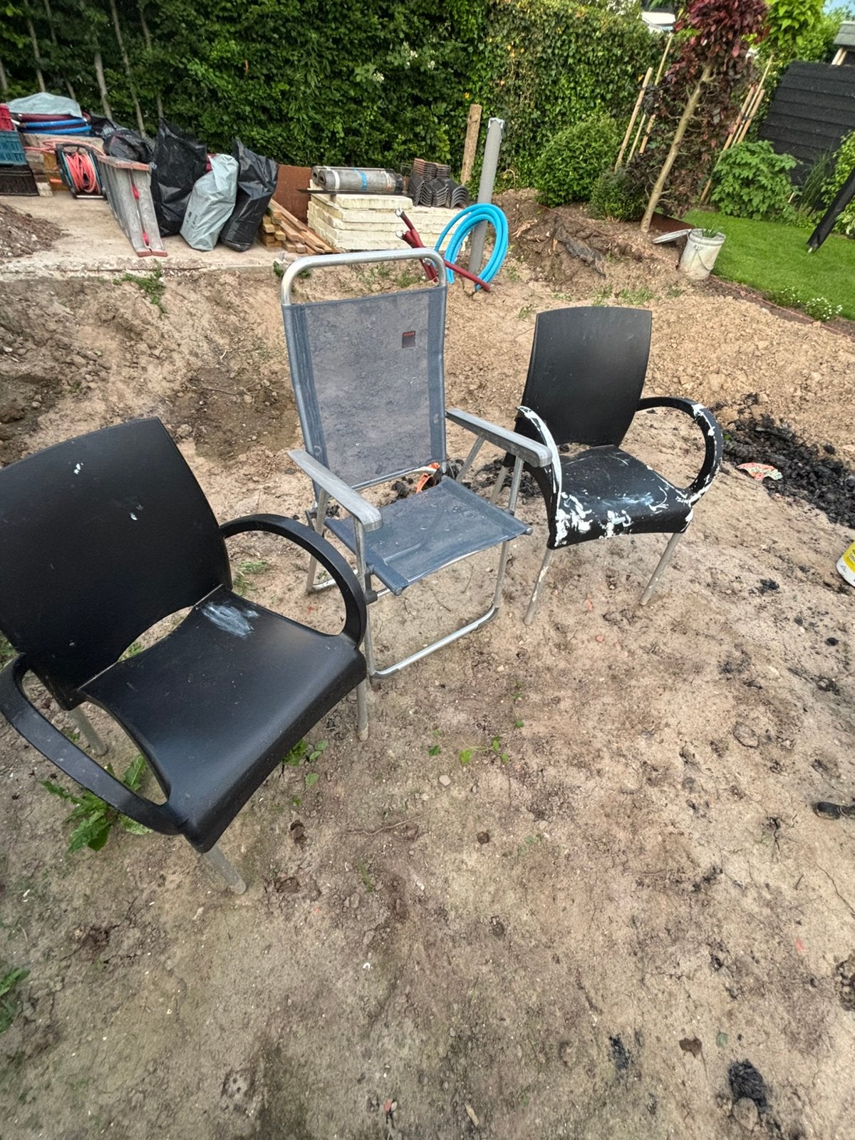 Tuinstoelen GRATIS, Ophalen, Zo goed als nieuw, Kunststof