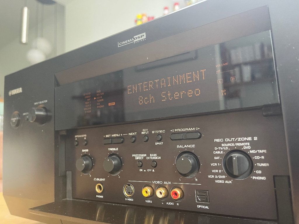Yamaha DSP AZ1 receiver, Audio, Tv en Foto, Versterkers en Receivers, Ophalen, Yamaha, Zo goed als nieuw, 120 watt of meer