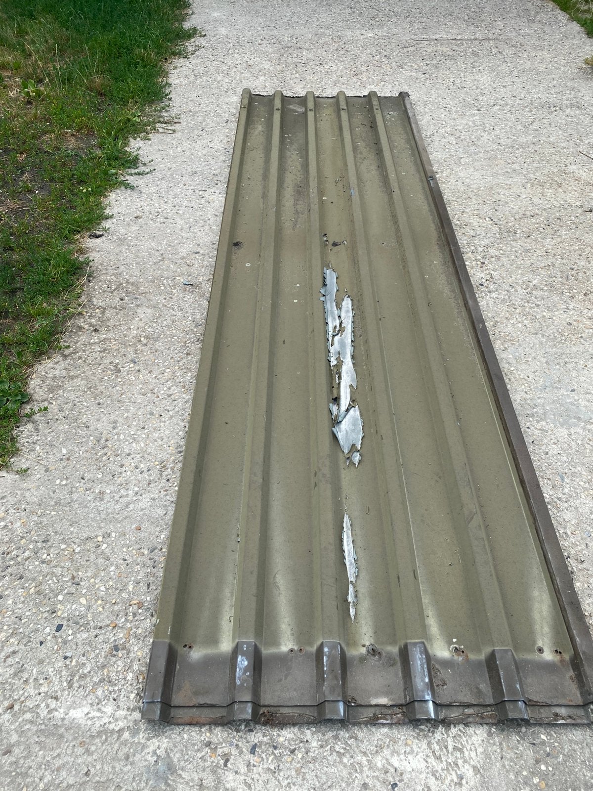 8 gebruikte metalen dakplaten / damwandplaten 3,60 m, Gebruikt, Overige kleuren, 15 m² of meer, Metaal