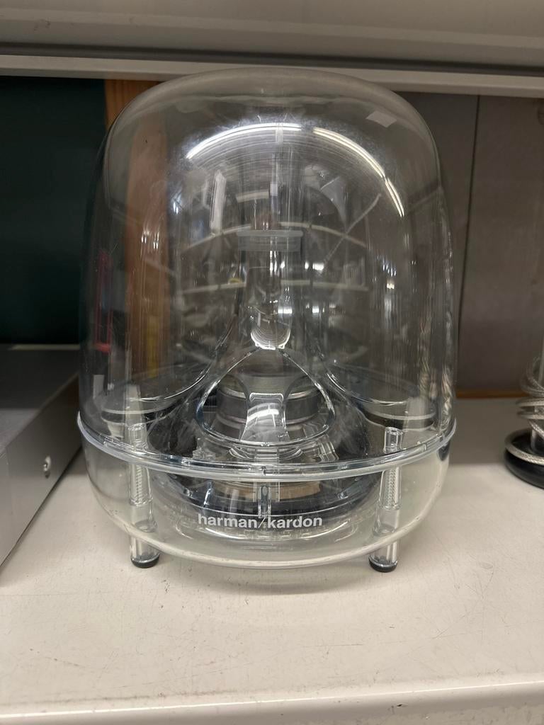Harman Kardon SoundSticks III - Transparante Speakerset, Zo goed als nieuw, Complete surroundset, Kringloop zeist, Minder dan 60 watt