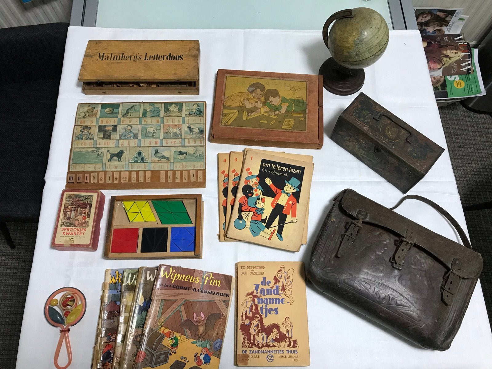 Vintage educatief speelgoed en boeken collectie, Ophalen