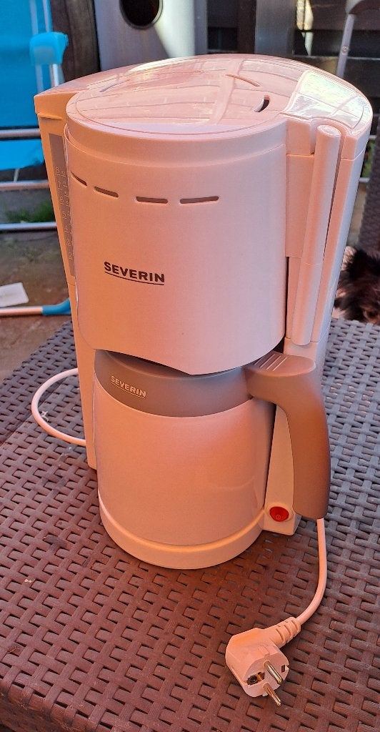 Severin 8 kops koffiezetter met thermoskan (warmhoudkan), Witgoed en Apparatuur, Koffiezetapparaat, 8 kops, Koffiemachine, Ophalen of Verzenden