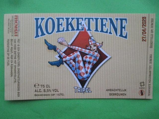 bieretiket Belgie 1-5 (H24) maenhout, Ophalen of Verzenden, Nieuw, Overige typen, Overige merken