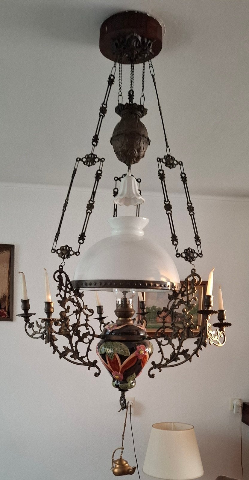 Antieke lamp. Ophalen in Veldhoven, Ophalen