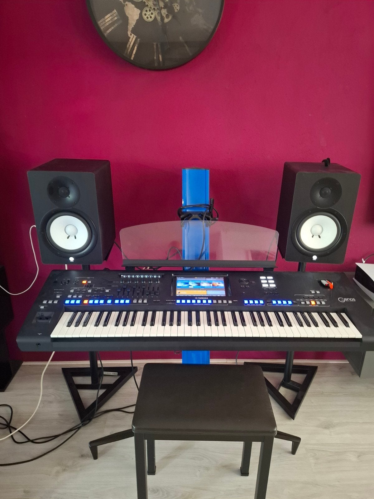 Yamaha Genos Digital Workstation met speakers en standaard, Ophalen, Yamaha, Zo goed als nieuw, Midi-aansluiting