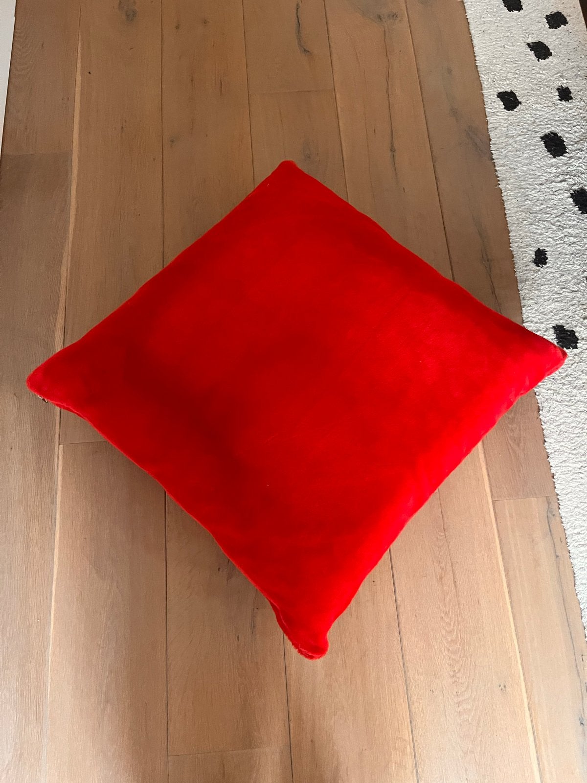 Groot rood vloerkussen 70x70 - opknapper, Huis en Inrichting, Ophalen, Gebruikt, Vierkant, Rood